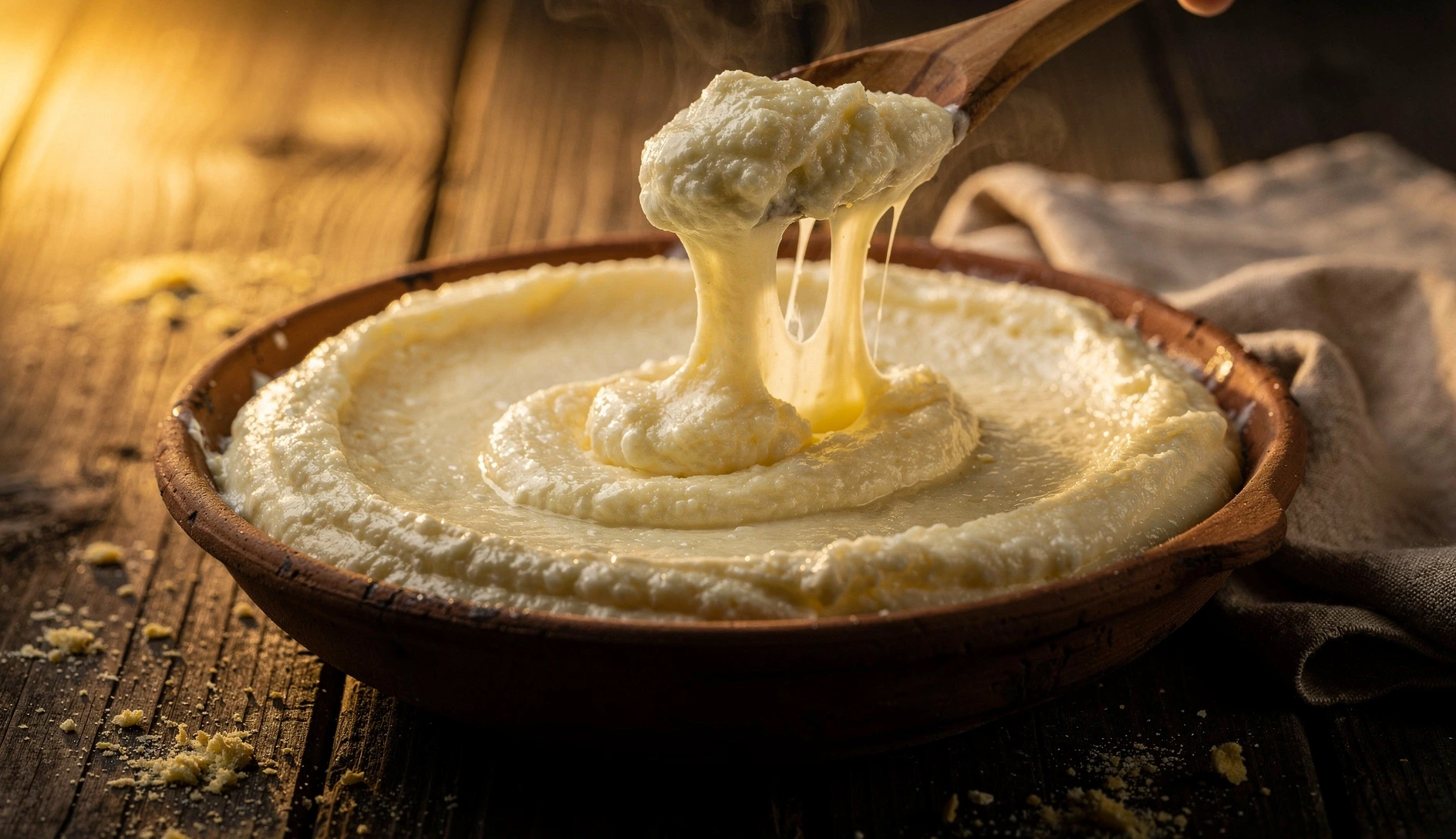 Elarji: Stretchy Cheesy Cornmeal