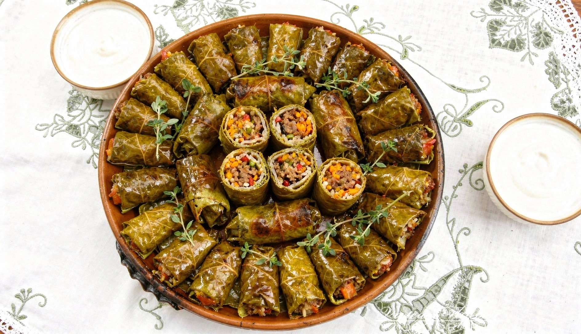 Tolma: Georgian Stuffed Grape Leaves